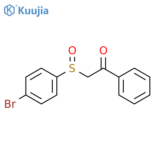 Ethanone, 2-[(4-bromophenyl)sulfinyl]-1-phenyl- structure