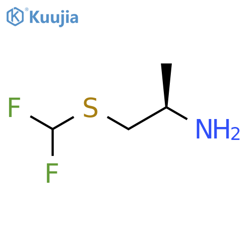 (2R)-1-[(difluoromethyl)sulfanyl]propan-2-amine structure