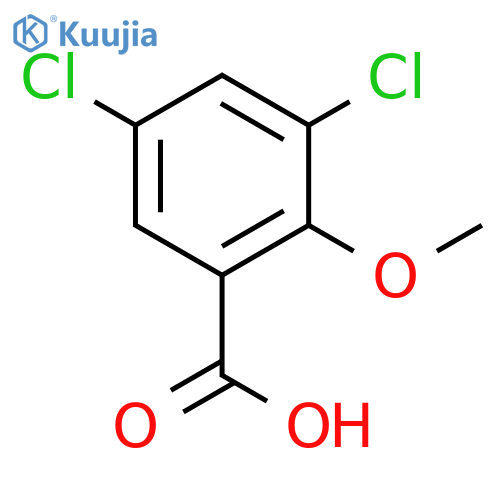 3,5-Dichloro-2-methoxybenzoic acid structure