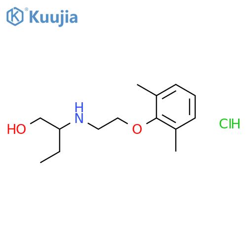1-Butanol, 2-[[2-(2,6-dimethylphenoxy)ethyl]amino]-, hydrochloride structure