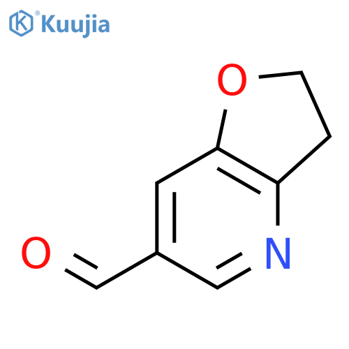 Furo[3,2-b]pyridine-6-carboxaldehyde,2,3-dihydro- structure