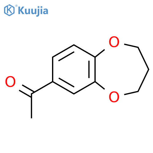 1-(3,4-dihydro-2H-1,5-benzodioxepin-7-yl)ethan-1-one structure