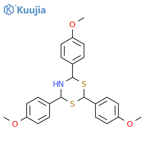 2,4,6-Tris(4-methoxyphenyl)-1,3,5-dithiazinane structure