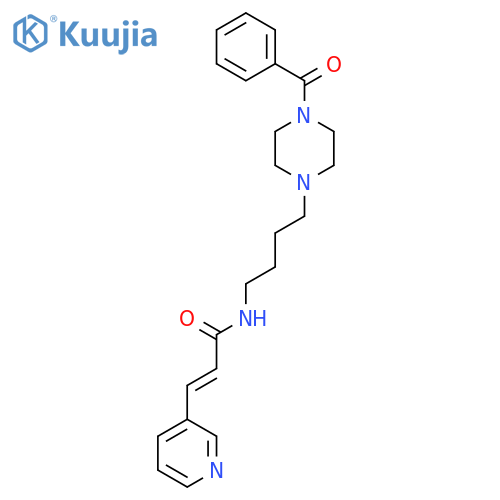 2-PROPENAMIDE, N-[4-(4-BENZOYL-1-PIPERAZINYL)BUTYL]-3-(3-PYRIDINYL)- structure
