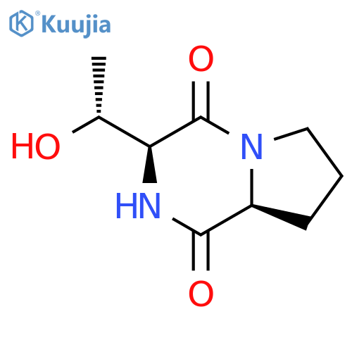 (3S,8aS)-Hexahydro-3-(1R)-1-hydroxyethylpyrrolo1,2-apyrazine-1,4-dione structure