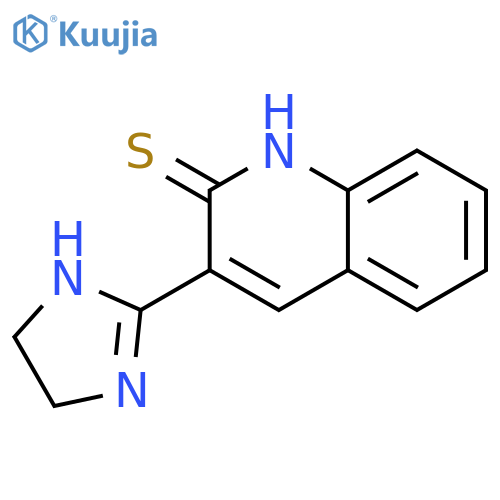 2(1H)-Quinolinethione, 3-(4,5-dihydro-1H-imidazol-2-yl)- structure