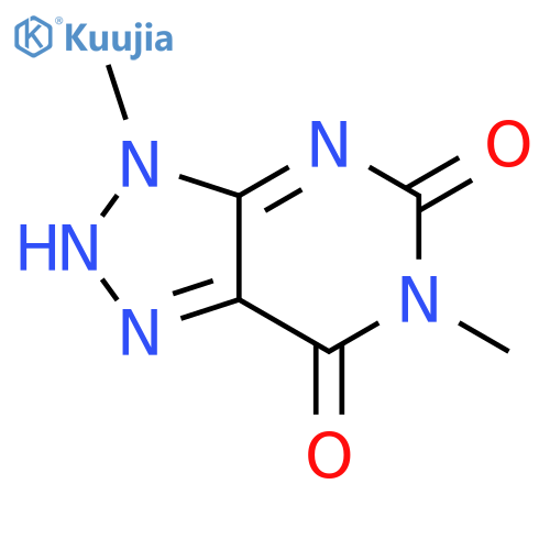 3H-1,2,3-Triazolo[4,5-d]pyrimidine-5,7(4H,6H)-dione,3,6-dimethyl- structure