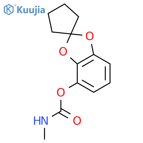 Spiro[1,3-benzodioxole-2,1'-cyclopentan]-4-ol,4-(N-methylcarbamate) structure