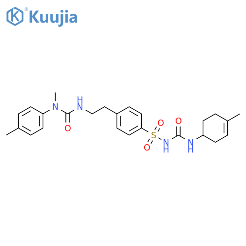 Benzenesulfonamide,N-[[(4-methyl-3-cyclohexen-1-yl)amino]carbonyl]-4-[2-[[[methyl(4-methylphenyl)amino]carbonyl]amino]ethyl]- structure