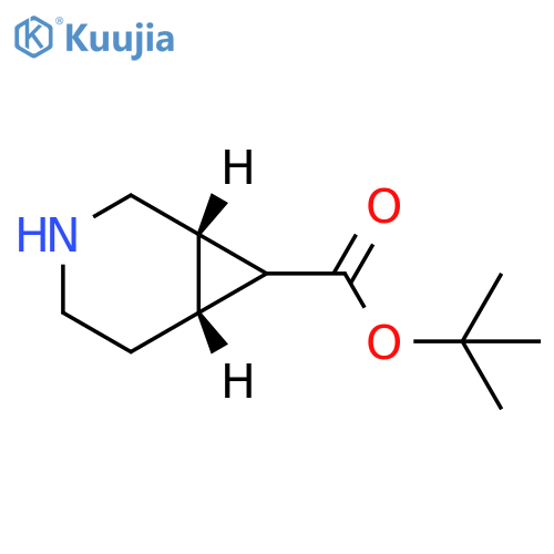 3-Azabicyclo[4.1.0]heptane-7-carboxylic acid, 1,1-dimethylethyl ester, (1S,6R)- structure