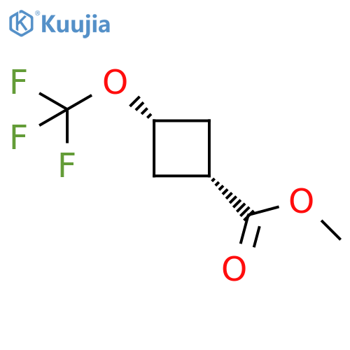 cis-3-Trifluoromethoxy-cyclobutanecarboxylic acid methyl ester structure