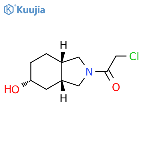 rac-1-(3aR,5R,7aS)-5-hydroxy-octahydro-1H-isoindol-2-yl-2-chloroethan-1-one structure