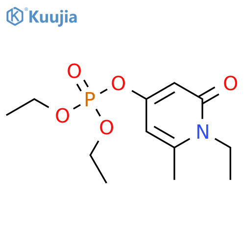 Phosphoric acid,diethyl 1-ethyl-1,2-dihydro-6-methyl-2-oxo-4-pyridinyl ester structure