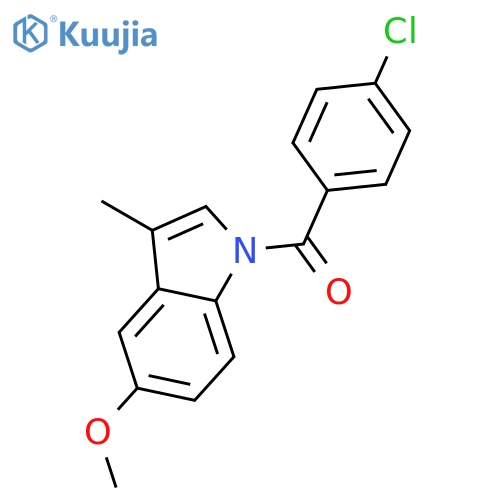 (4-Chlorophenyl)(5-methoxy-3-methyl-1H-indol-1-yl)methanone structure