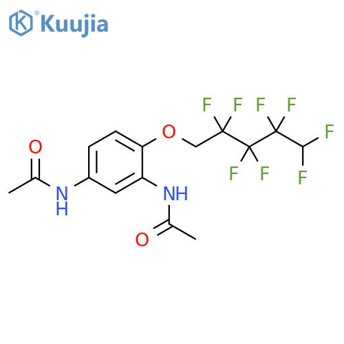 N-(3-ACETYLAMINO-4-(2,2,3,3,4,4,5,5-OCTAFLUORO-PENTYLOXY)-PHENYL)-ACETAMIDE structure