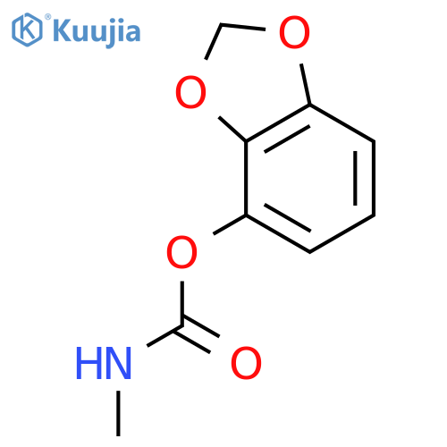 1,3-Benzodioxol-4-ol,4-(N-methylcarbamate) structure