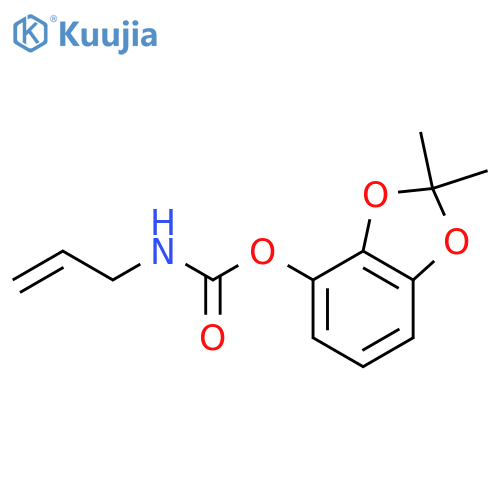 Carbamic acid,2-propenyl-, 2,2-dimethyl-1,3-benzodioxol-4-yl ester (9CI) structure