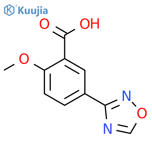 2-Methoxy-5-(1,2,4-oxadiazol-3-yl)benzoic acid structure