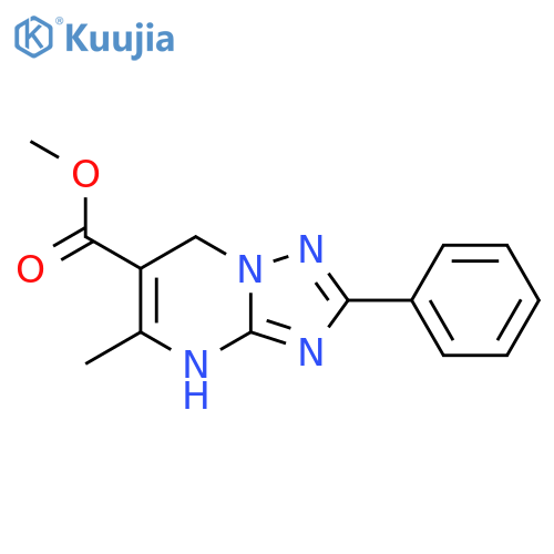Methyl 5-methyl-2-phenyl-4,7-dihydro[1,2,4]triazolo[1,5-a]pyrimidine-6-carboxylate structure