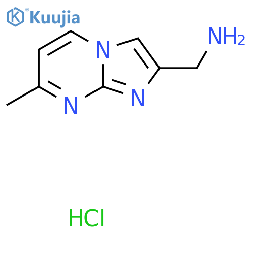 [(7-Methylimidazo[1,2-a]pyrimidin-2-yl)methyl]amine hydrochloride structure