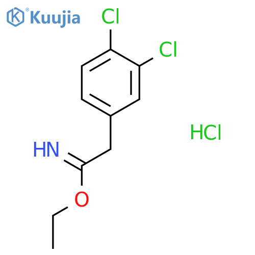 Benzeneethanimidic acid, 3,4-dichloro-, ethyl ester, hydrochloride structure