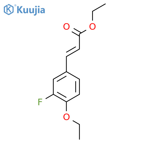 (2E)-3-(4-Ethoxy-3-fluorophenyl)-2-Propenoic Acid Ethyl Ester structure