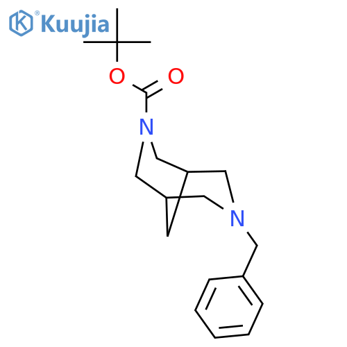 tert-Butyl 7-Benzyl-3,7-diazabicyclo3.3.1nonane-3-carboxylate structure