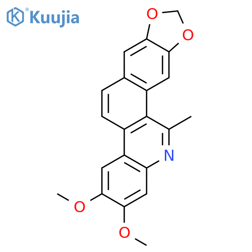 [1,3]Benzodioxolo[5,6-i]phenanthridine, 2,3-dimethoxy-12-methyl- structure
