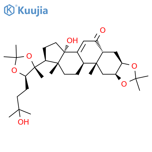 Ecdysterone 2,3:20,22-diacetonide structure