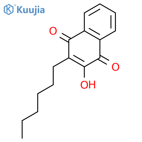 3-Hexyl-4-hydroxynaphthalene-1,2-dione structure