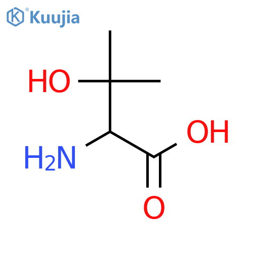 (2S)-2-amino-3-hydroxy-3-methyl-butanoic acid structure