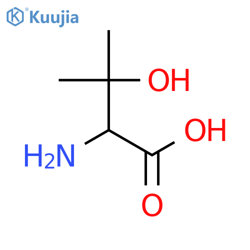 2-Amino-3-hydroxy-3-methylbutanoic acid structure