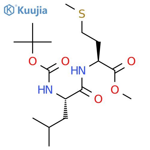L-Methionine,N-[(1,1-dimethylethoxy)carbonyl]-L-leucyl-, methyl ester (9CI) structure