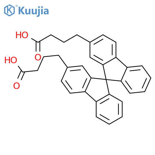 9,9'-Spirobi[9H-fluorene]-2,2'-dibutanoic acid, (±)- structure