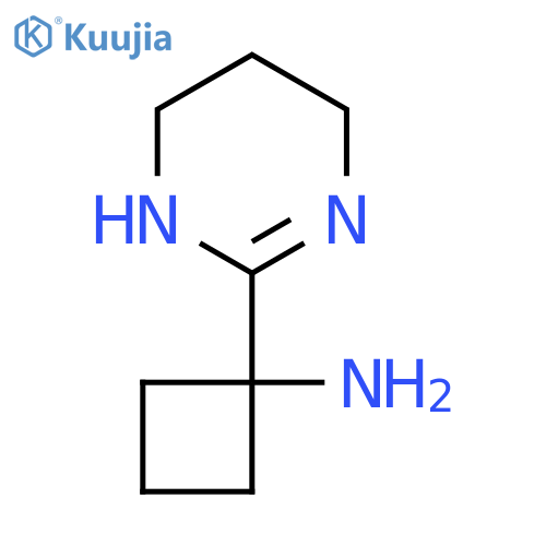 1-(1,4,5,6-Tetrahydropyrimidin-2-yl)cyclobutan-1-amine structure