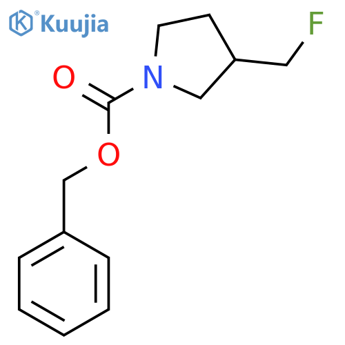Benzyl 3-(fluoromethyl)pyrrolidine-1-carboxylate structure