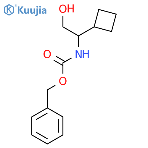 benzyl N-(1-cyclobutyl-2-hydroxyethyl)carbamate structure