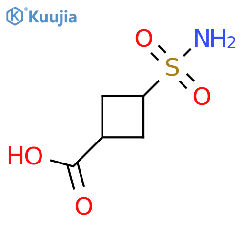 3-sulfamoylcyclobutane-1-carboxylic acid, Mixture of diastereomers structure