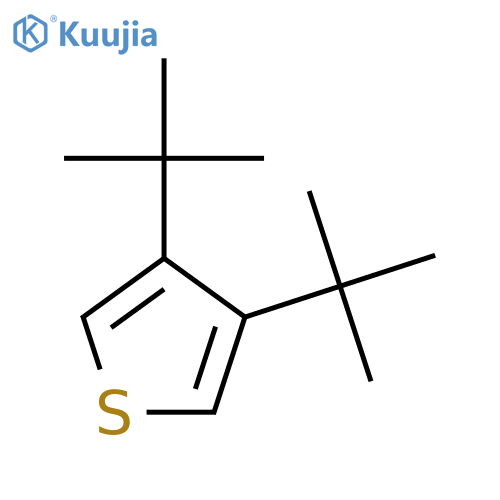 Thiophene, 3,4-bis(1,1-dimethylethyl)- structure