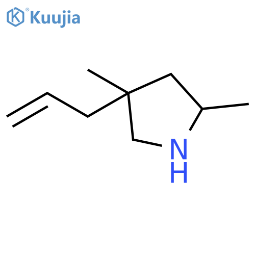 2,4-dimethyl-4-(2-propen-1-yl)-Pyrrolidine structure
