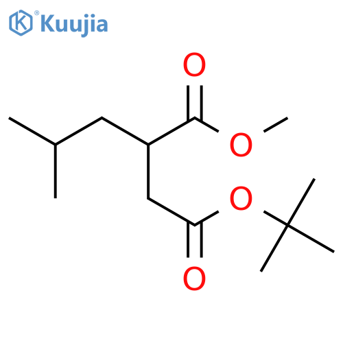 Butanedioic acid, (2-methylpropyl)-, 4-(1,1-dimethylethyl) 1-methyl ester structure