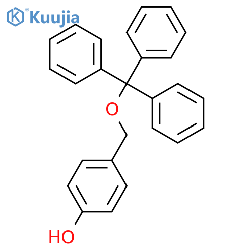 Phenol, 4-[(triphenylmethoxy)methyl]- structure