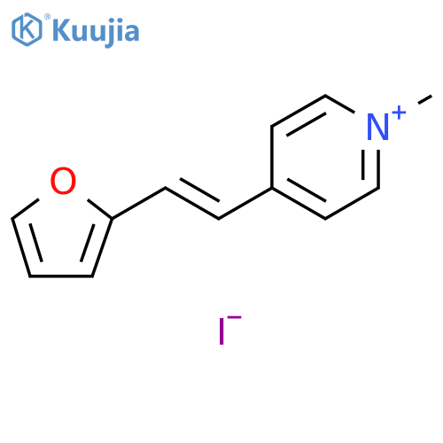 Pyridinium, 4-[(1E)-2-(2-furanyl)ethenyl]-1-methyl-, iodide structure