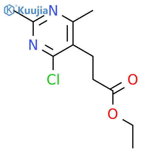 5-Pyrimidinepropanoic acid, 4-chloro-2,6-dimethyl-, ethyl ester structure