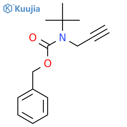 benzyl N-tert-butyl-N-(prop-2-yn-1-yl)carbamate structure