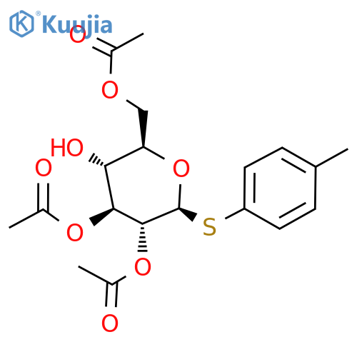 4-Methylphenyl 2,3,6-tri-O-acetyl-1-thio-β-D-glucopyranoside structure