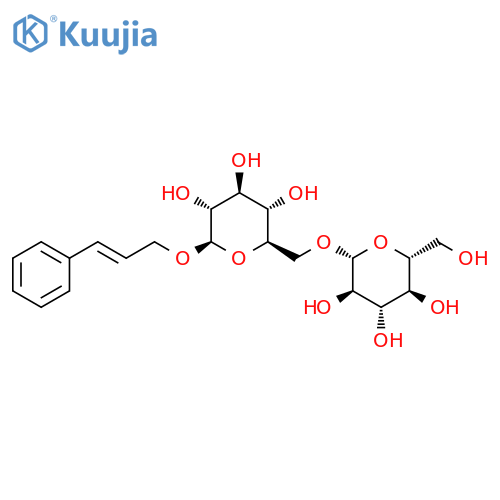 (2E)-3-Phenyl-2-propen-1-yl 6-O-β-D-glucopyranosyl-β-D-glucopyranoside structure