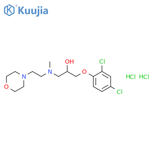 2-Propanol,1-(2,4-dichlorophenoxy)-3-[methyl[2-(4-morpholinyl)ethyl]amino]-, hydrochloride(1:2) structure