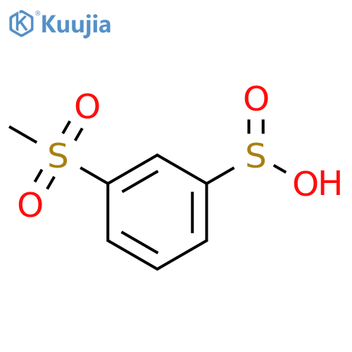 Benzenesulfinic acid, 3-(methylsulfonyl)- structure