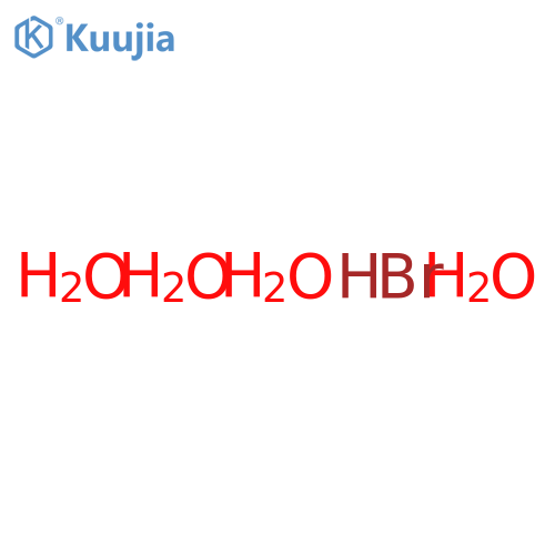 Hydrobromic acid, tetrahydrate structure